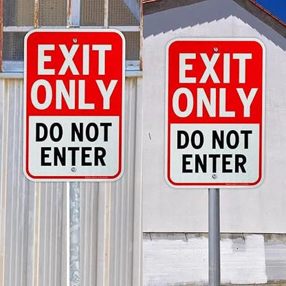 Exit Only / Do Not Enter Sign