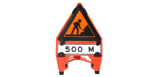 Foldable Traffic Signs – Portable Reflective Safety Signs for Roadwork, Construction & Traffic Control
