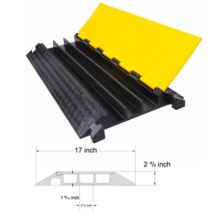 2/3/5-Channel Rubber Cable Protector Ramp
