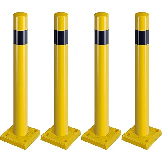 Spring-Back Safety Bollard, 4-Pack