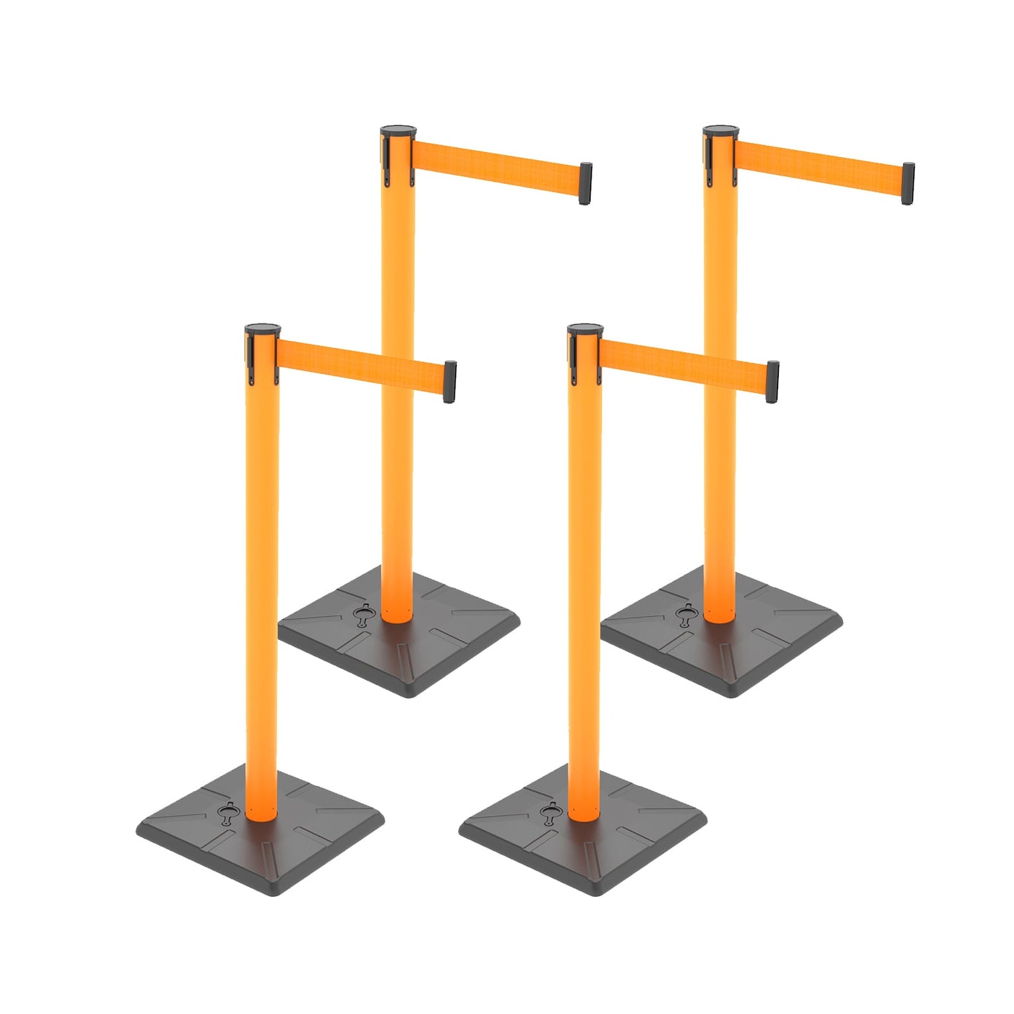 10ft Retractable Belt Stanchion Barrier - close-up detail