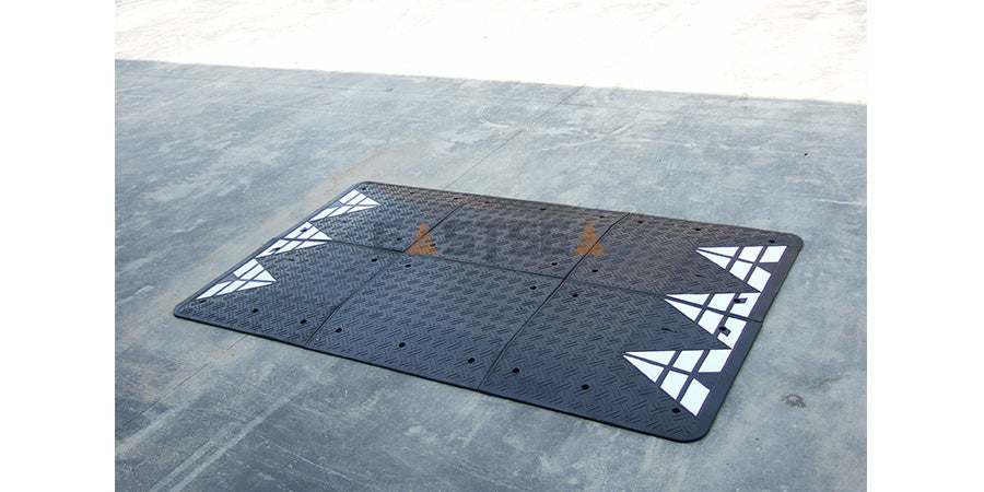 Speed Cushion [Black & Standard] | Heavy-Duty Traffic Calming Solution for Roads, Parking Lots, School Zones & Private Roads