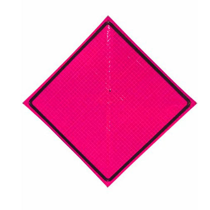 48 in Reflective Pink Vinyl Roll-Up Sign