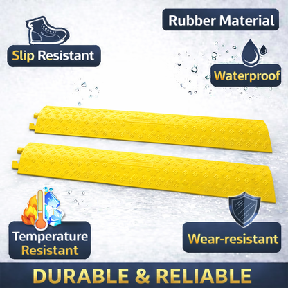 2-Pack Black/Yellow Drop-Over Cable Ramps