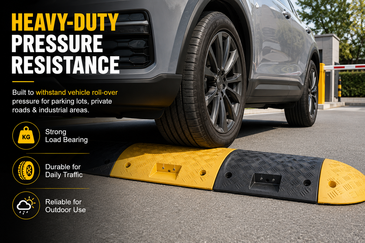 EU Heavy Duty Speed Hump 40MM / 45MM / 75MM Height for Traffic Calming & Parking Safety