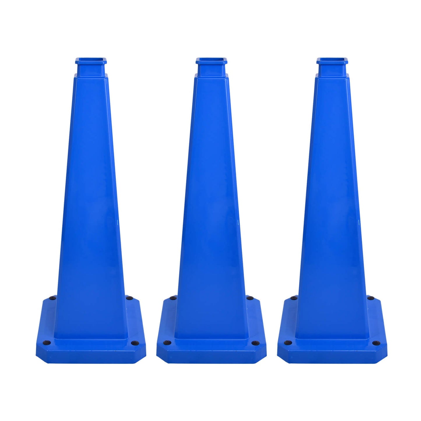 6-Pack 70/90 cm 4-Sided Message Cones, Blank