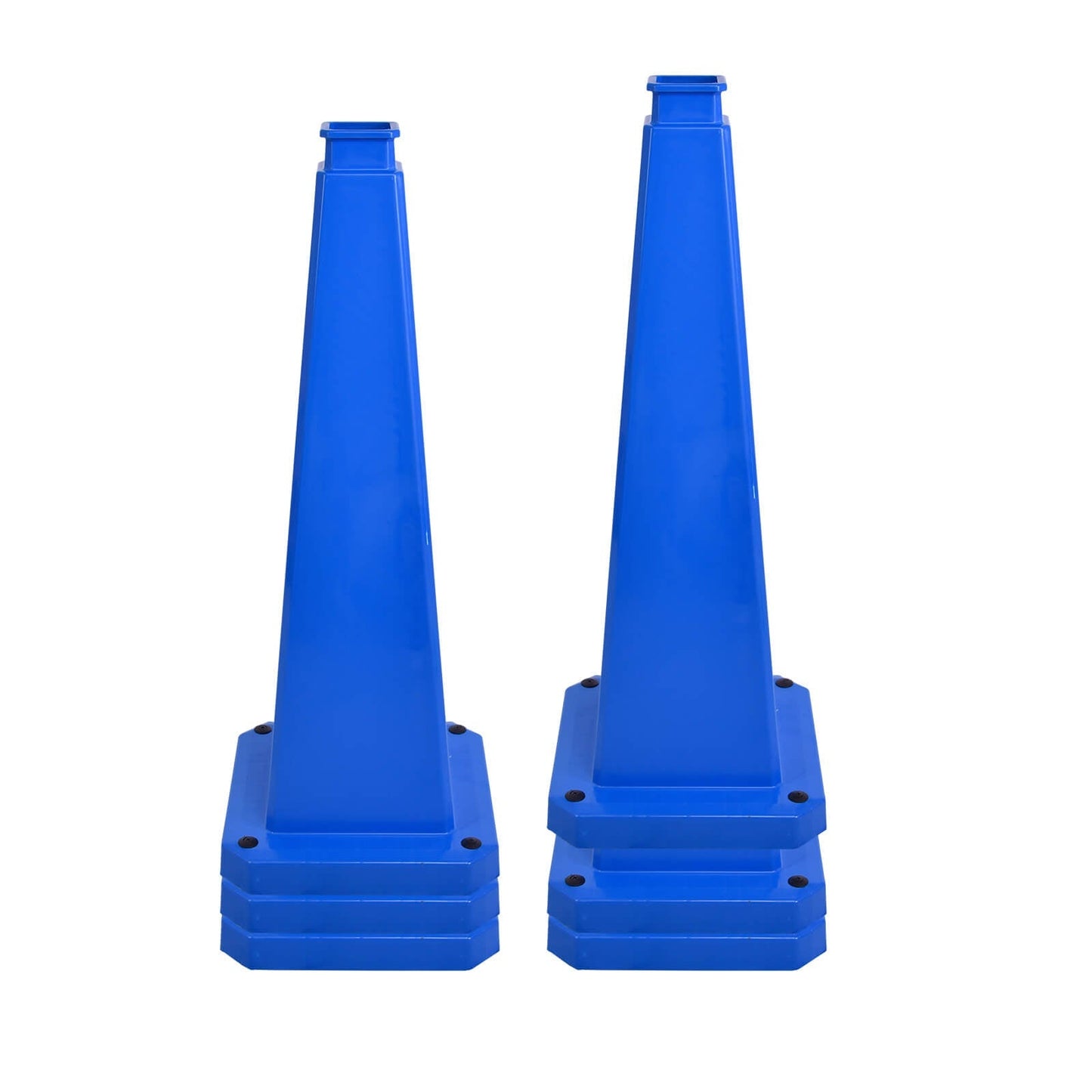 6-Pack 70/90 cm 4-Sided Message Cones, Blank