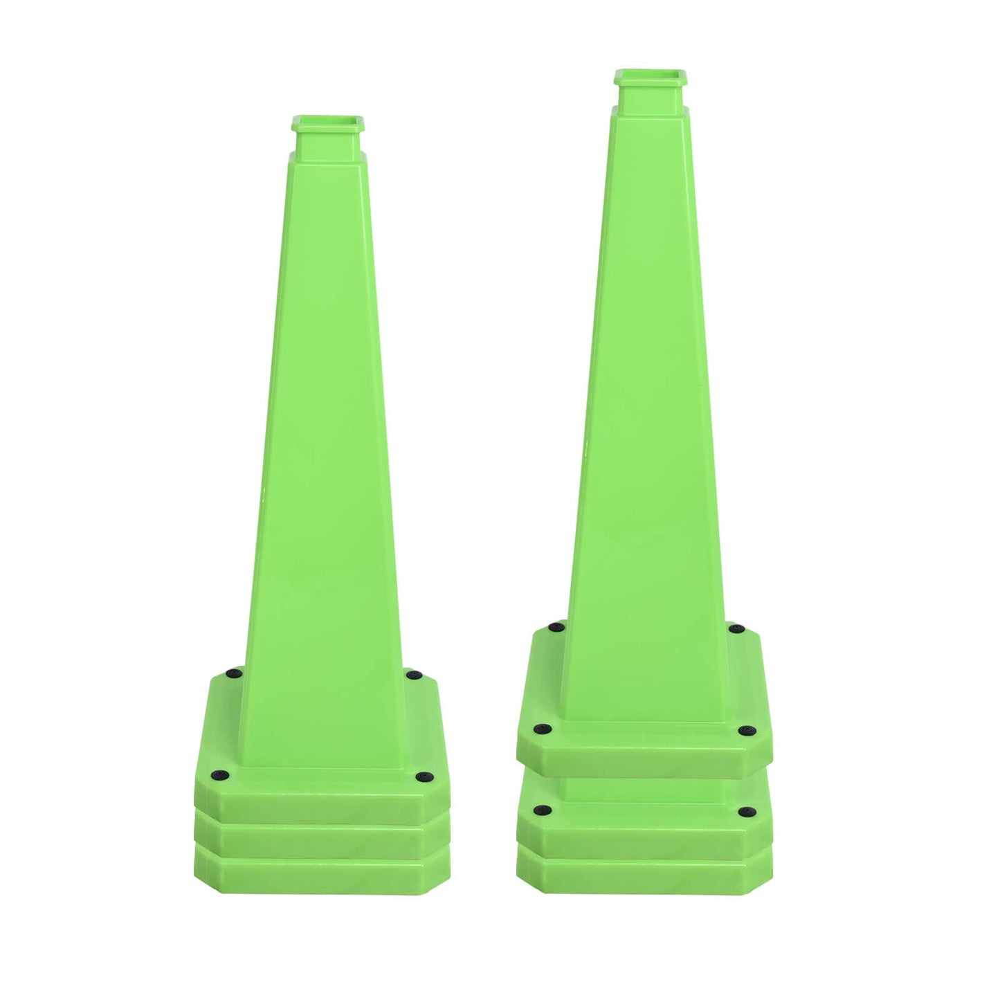 6-Pack 70/90 cm 4-Sided Message Cones, Blank