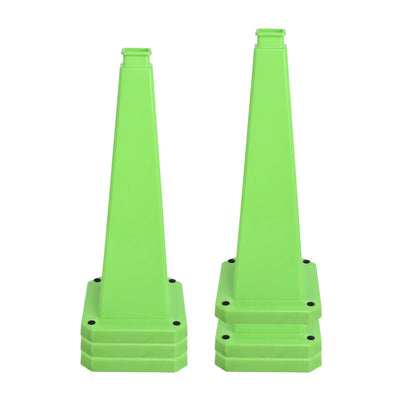 6-Pack 70/90 cm 4-Sided Message Cones, Blank