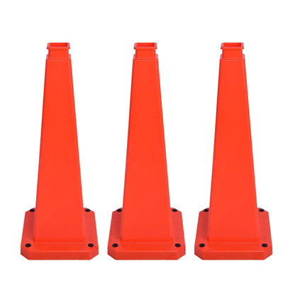 6-Pack 70/90 cm 4-Sided Message Cones, Blank