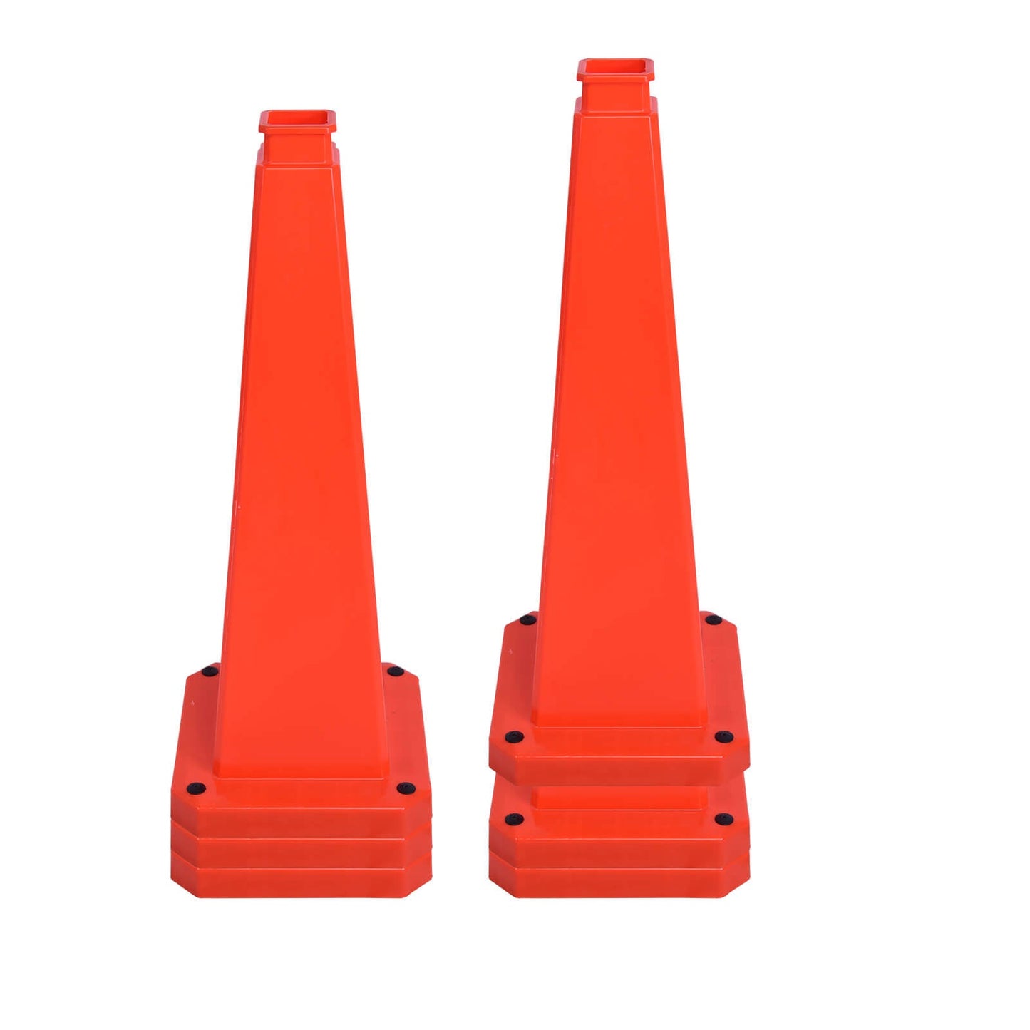 6-Pack 70/90 cm 4-Sided Message Cones, Blank