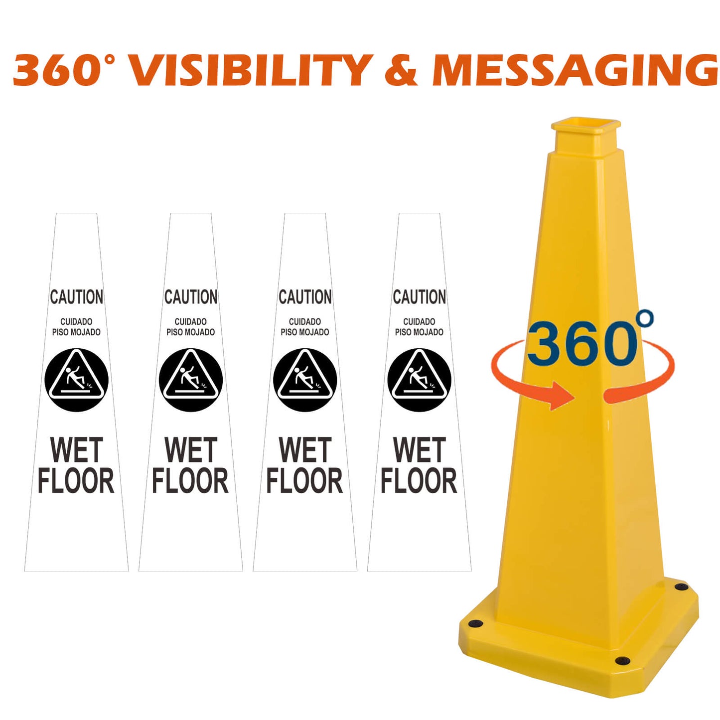 70 cm Safety Cone with Handle