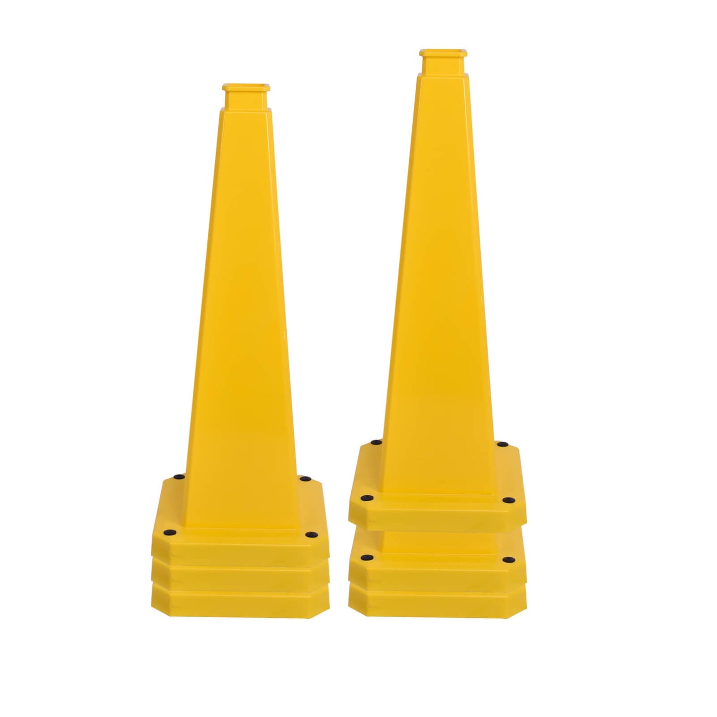 6-Pack 70/90 cm 4-Sided Message Cones, Blank