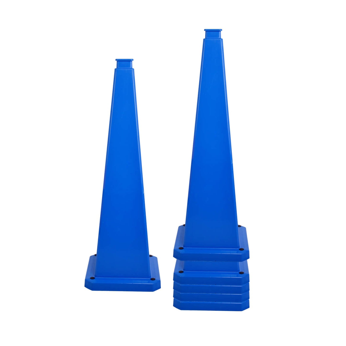 6-Pack 70/90 cm 4-Sided Message Cones, Blank