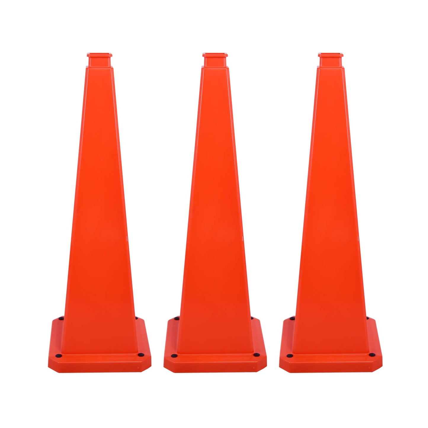 6-Pack 70/90 cm 4-Sided Message Cones, Blank