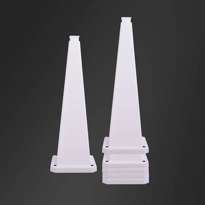 6-Pack 70/90 cm 4-Sided Message Cones, Blank