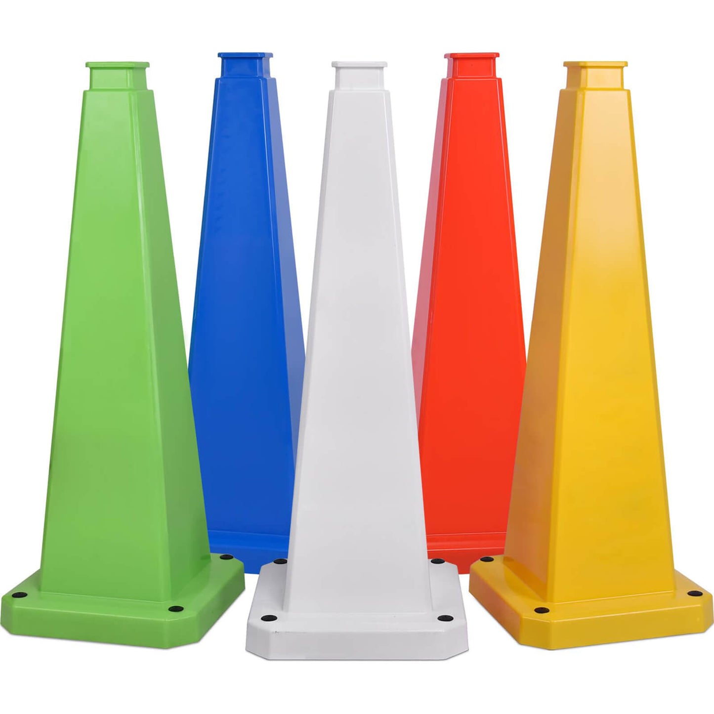 6-Pack 70/90 cm 4-Sided Message Cones, Blank