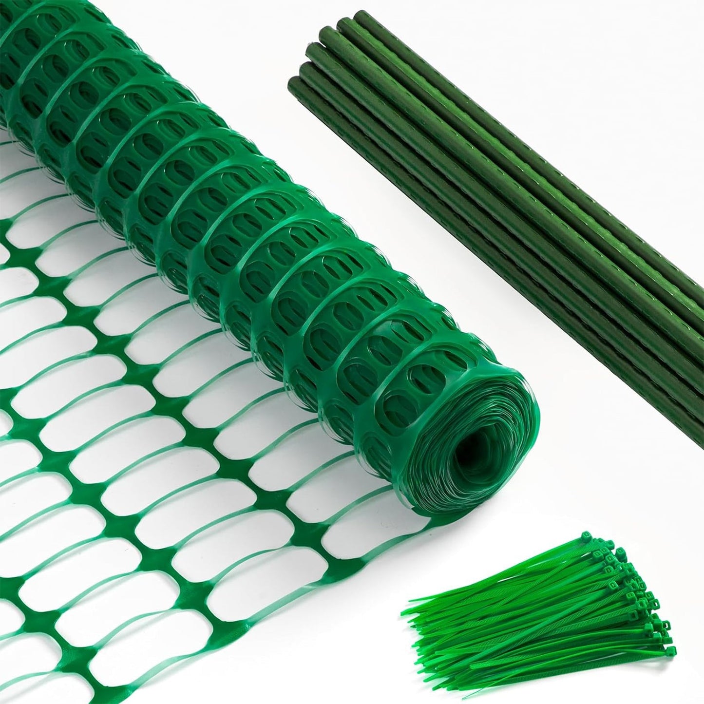 40 in × 200 ft Plastic Safety Barrier Mesh Fence Kit