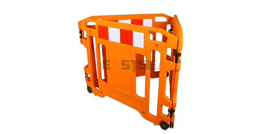 Work Gate Barrier with Wheels