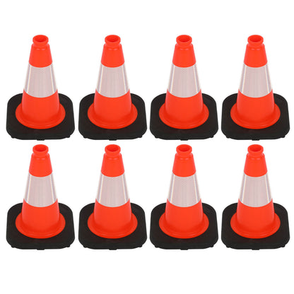 Heavy-Duty PVC Traffic Cones with Reflective Stripe