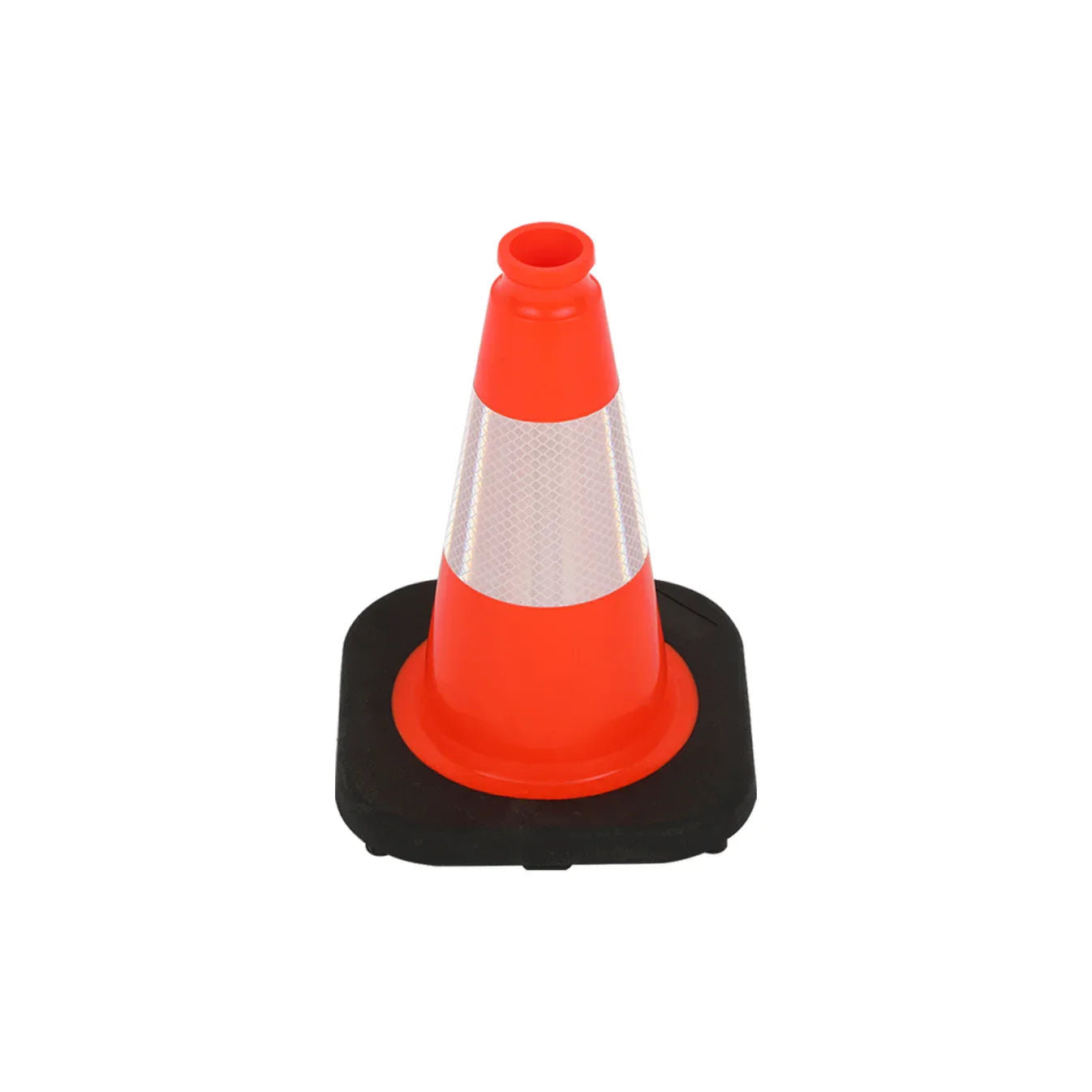Lightweight Black Base Economy Traffic Cones