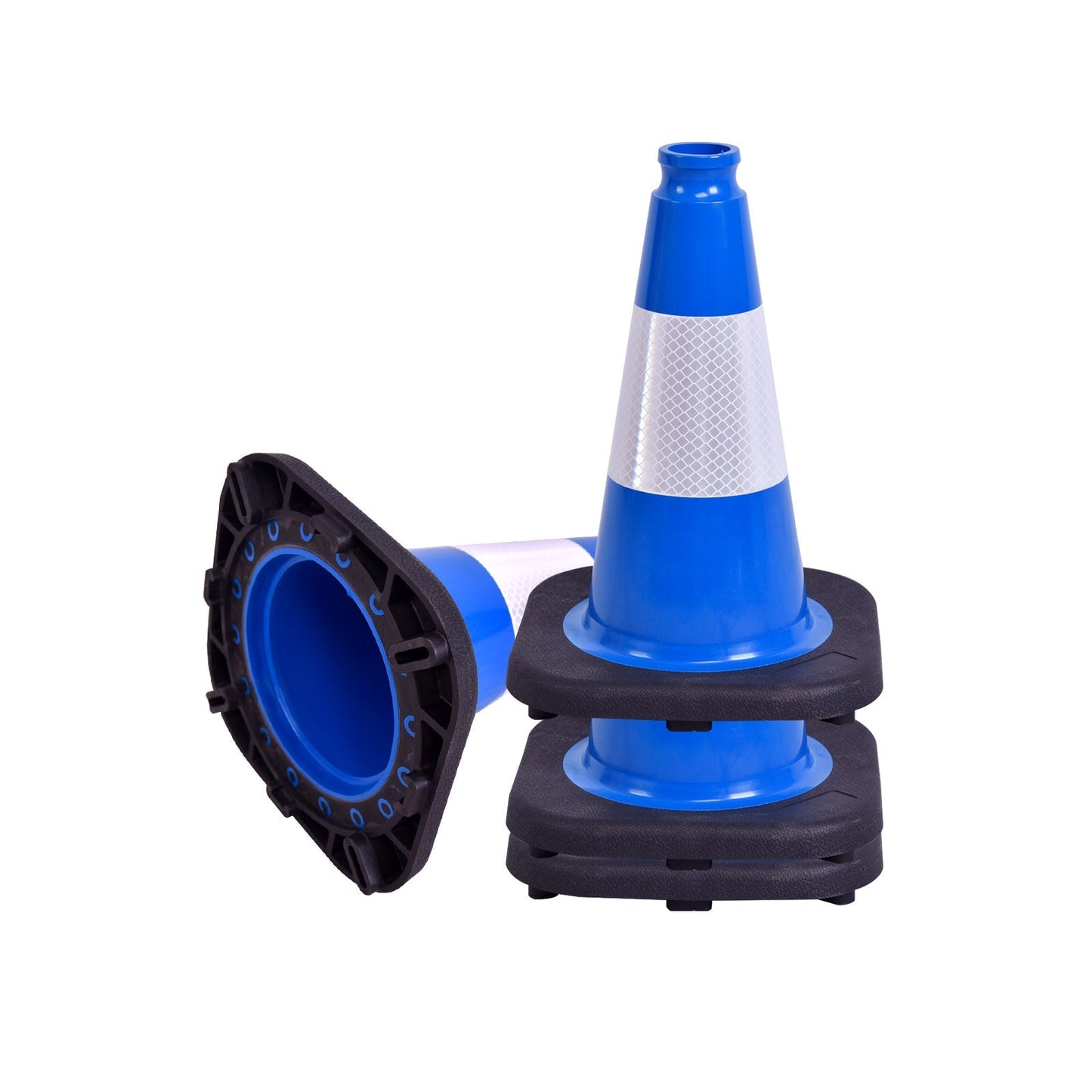 Heavy-Duty PVC Traffic Cones with Reflective Stripe