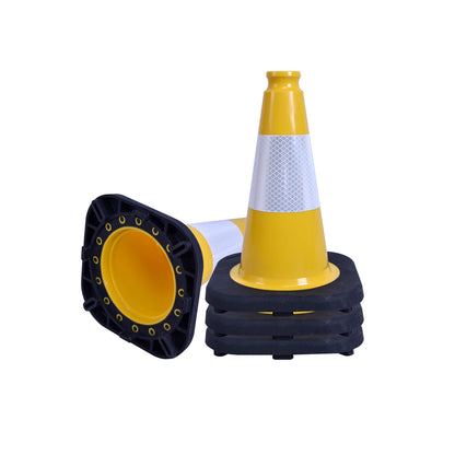 Heavy-Duty PVC Traffic Cones with Reflective Stripe