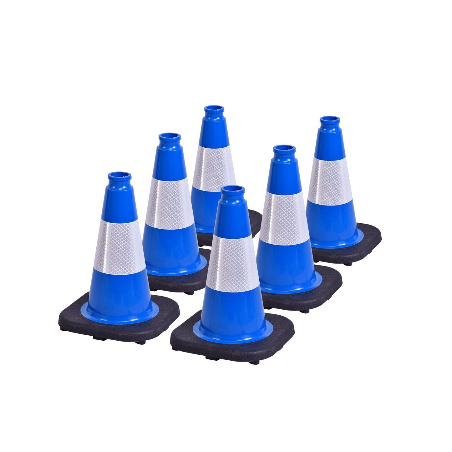 Lightweight Black Base Economy Traffic Cones