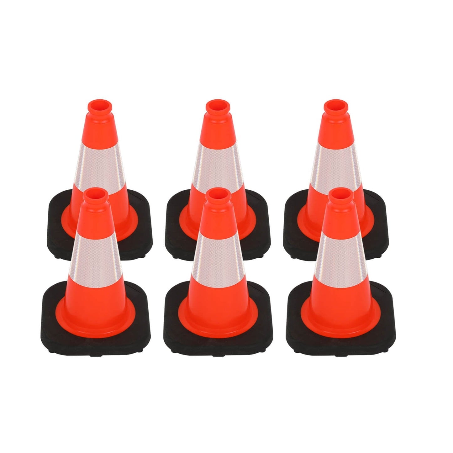 Lightweight Black Base Economy Traffic Cones