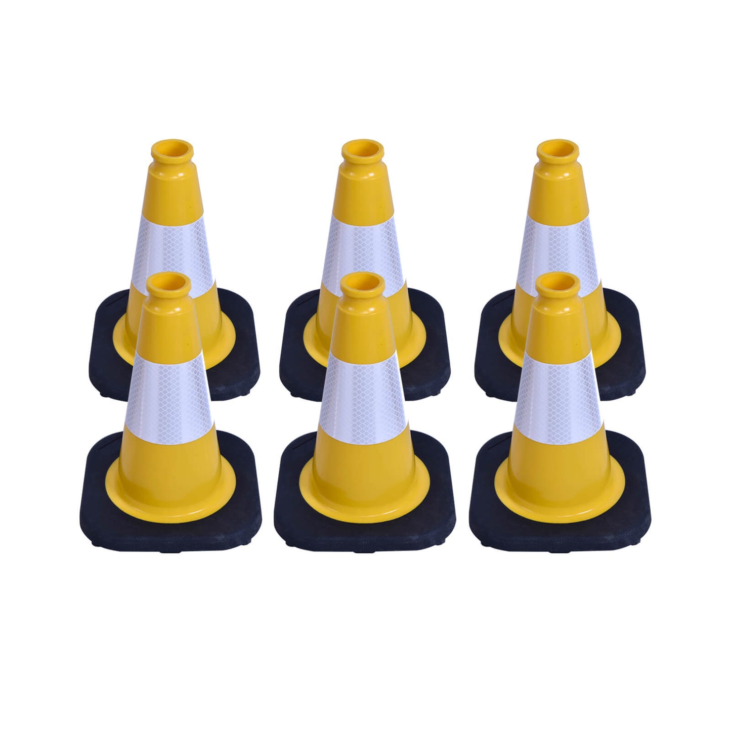 Heavy-Duty PVC Traffic Cones with Reflective Stripe