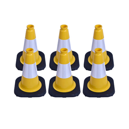 Heavy-Duty PVC Traffic Cones with Reflective Stripe
