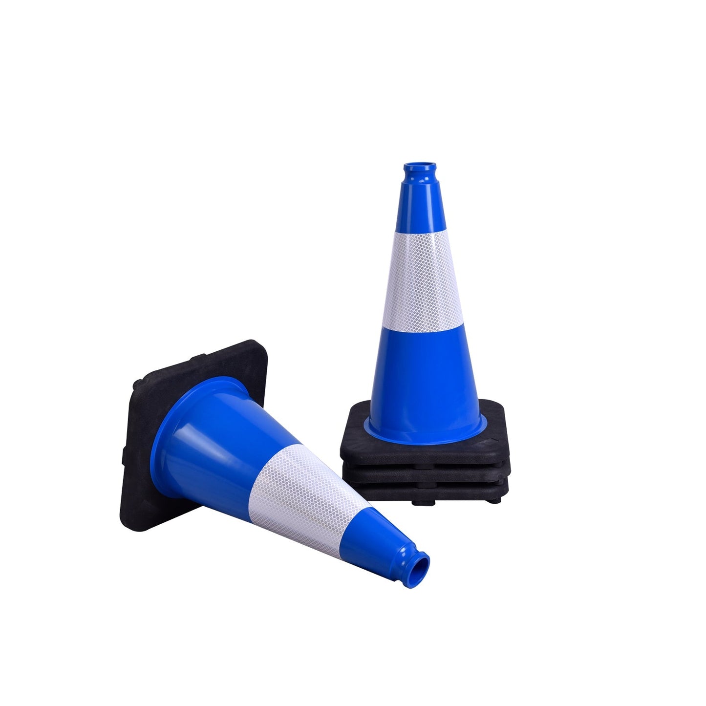 Heavy-Duty PVC Traffic Cones with Reflective Stripe