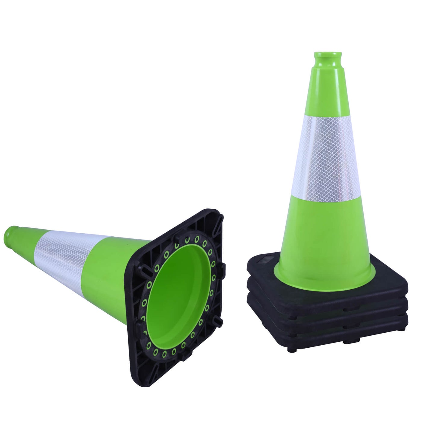 Heavy-Duty PVC Traffic Cones with Reflective Stripe