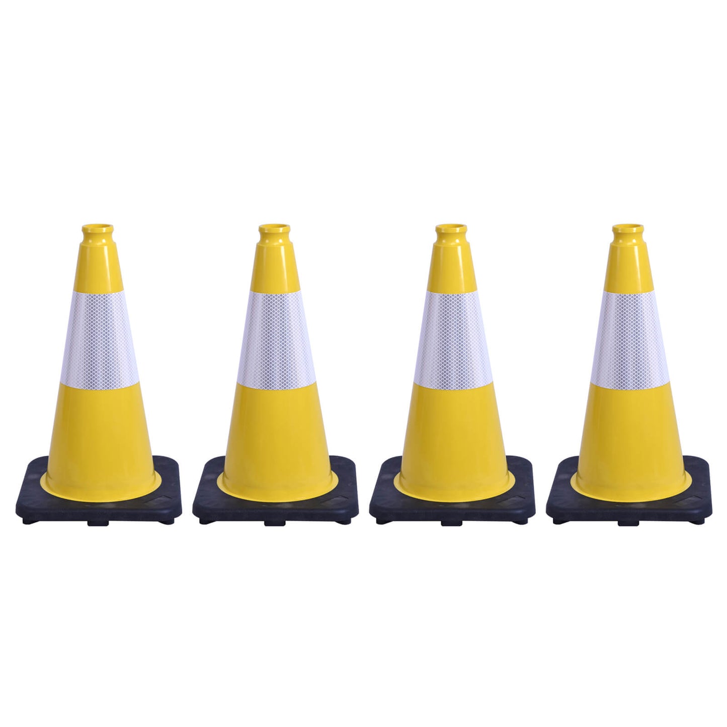 Heavy-Duty PVC Traffic Cones with Reflective Stripe