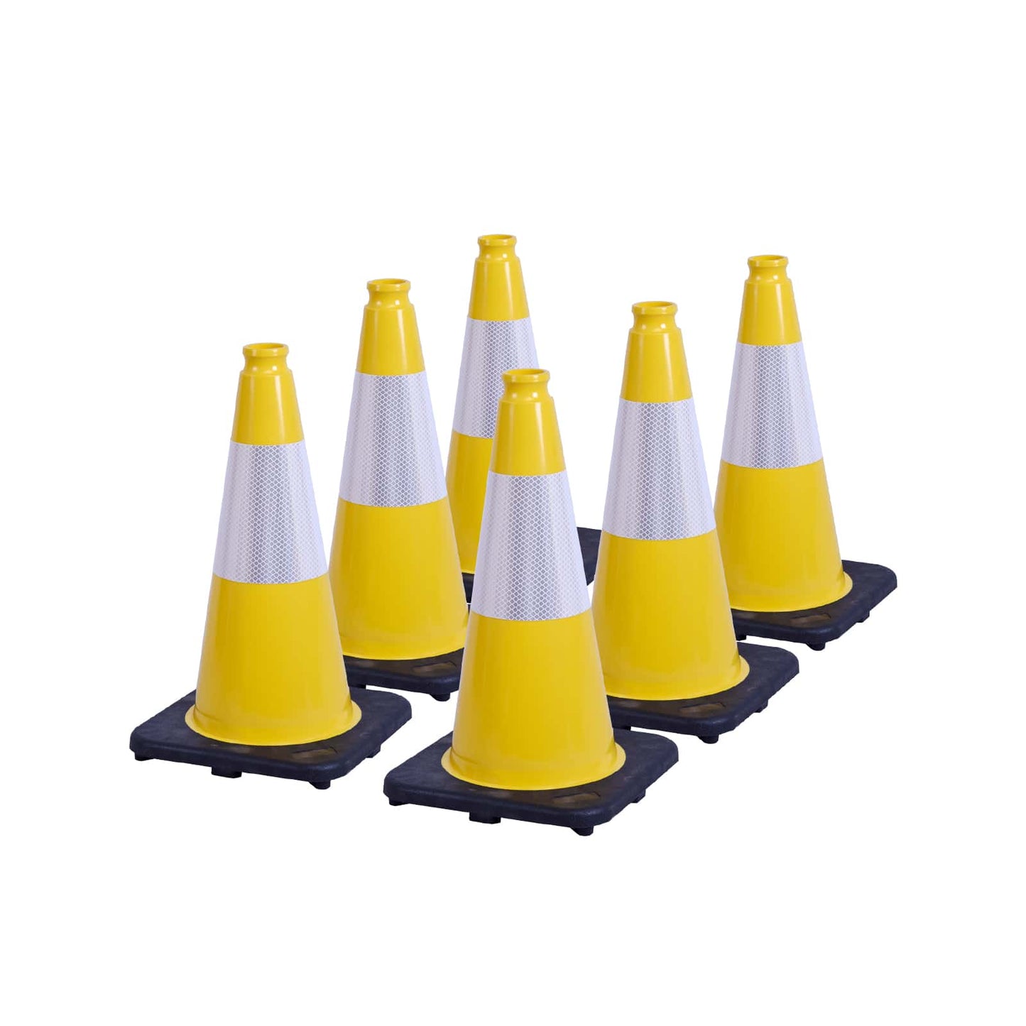 Heavy-Duty PVC Traffic Cones with Reflective Stripe