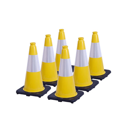 Heavy-Duty PVC Traffic Cones with Reflective Stripe