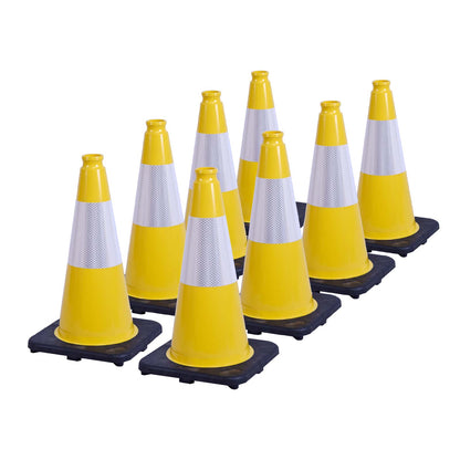 Heavy-Duty PVC Traffic Cones with Reflective Stripe