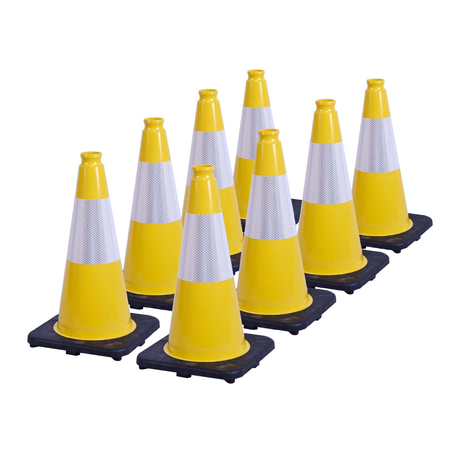 Lightweight Black Base Economy Traffic Cones
