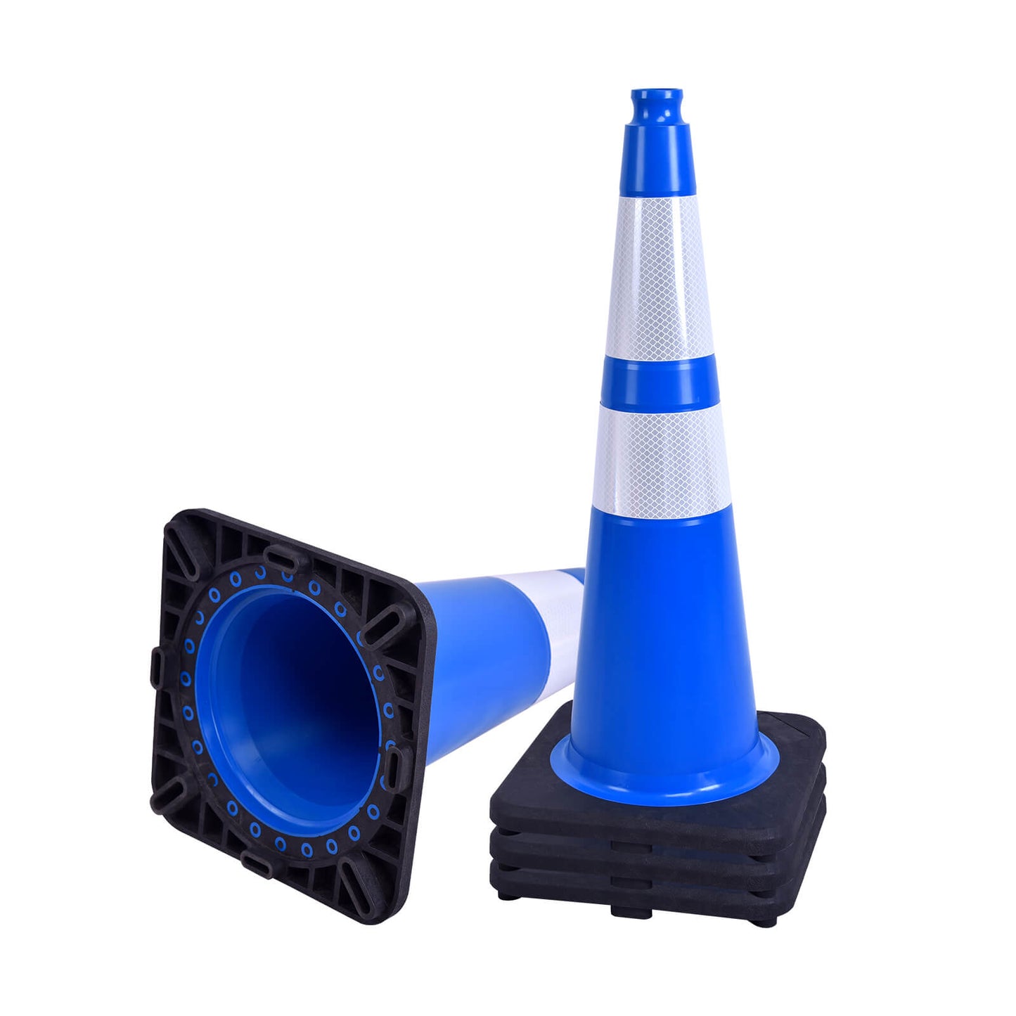 Heavy-Duty PVC Traffic Cones with Reflective Stripe