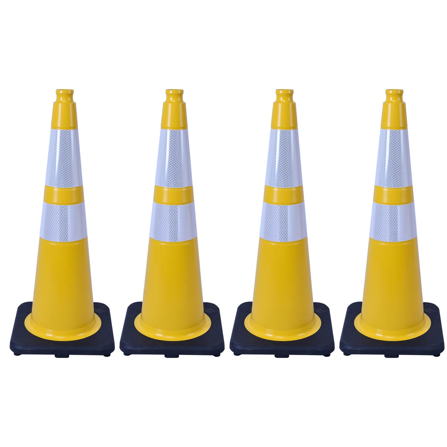 Lightweight Black Base Economy Traffic Cones