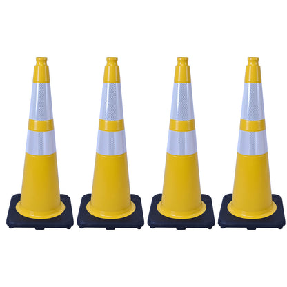 Lightweight Black Base Economy Traffic Cones
