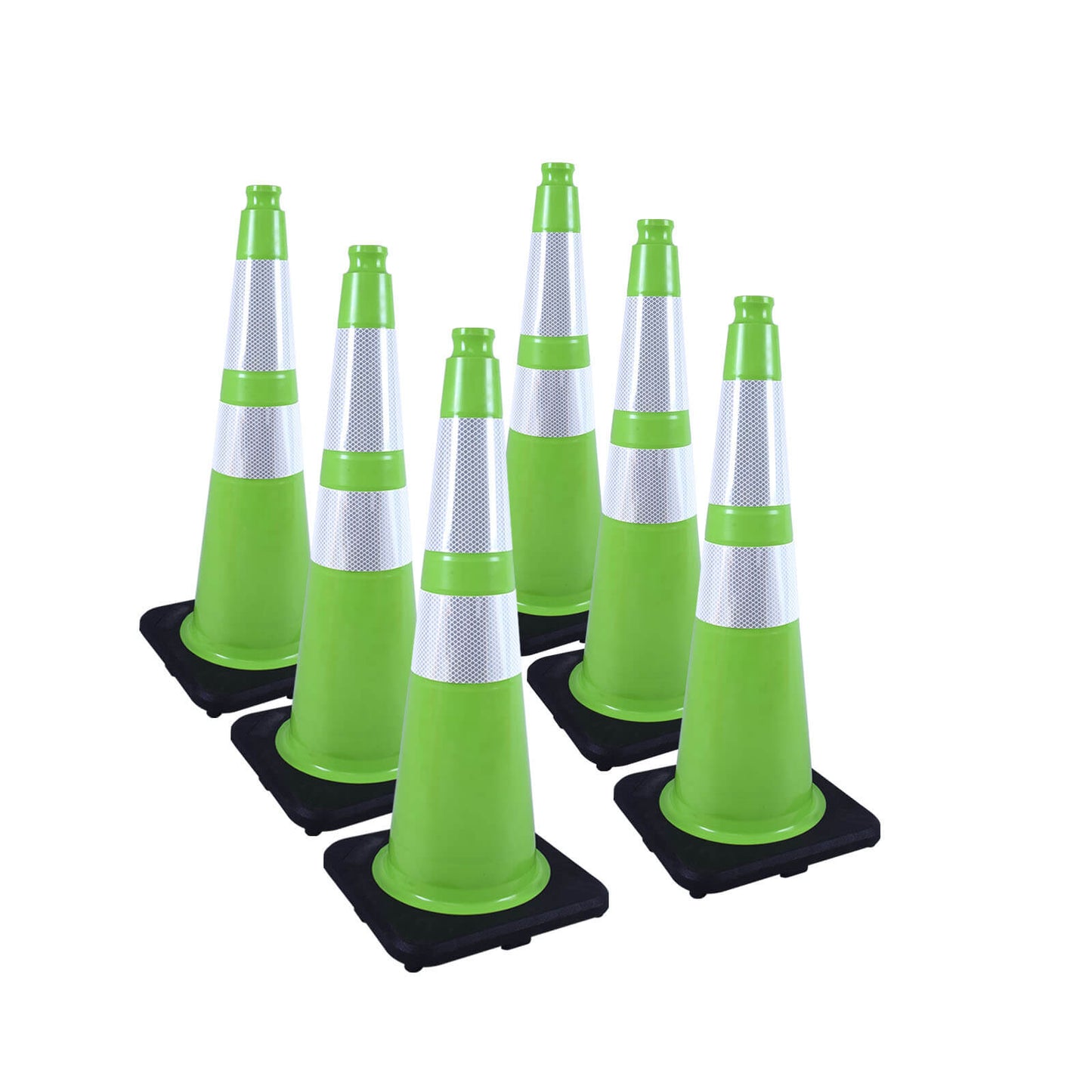 Heavy-Duty PVC Traffic Cones with Reflective Stripe