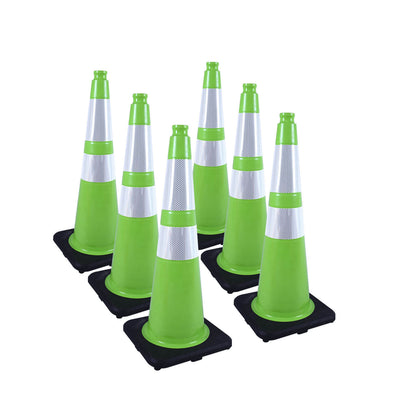 Lightweight Black Base Economy Traffic Cones