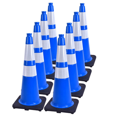 Heavy-Duty PVC Traffic Cones with Reflective Stripe