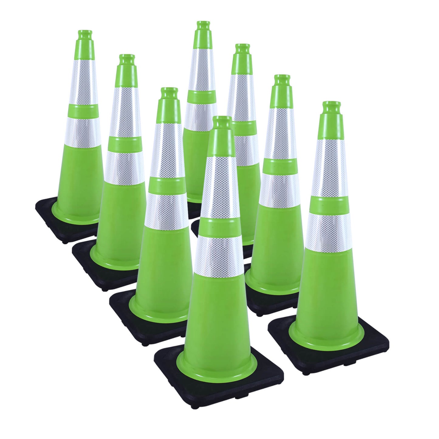 Heavy-Duty PVC Traffic Cones with Reflective Stripe