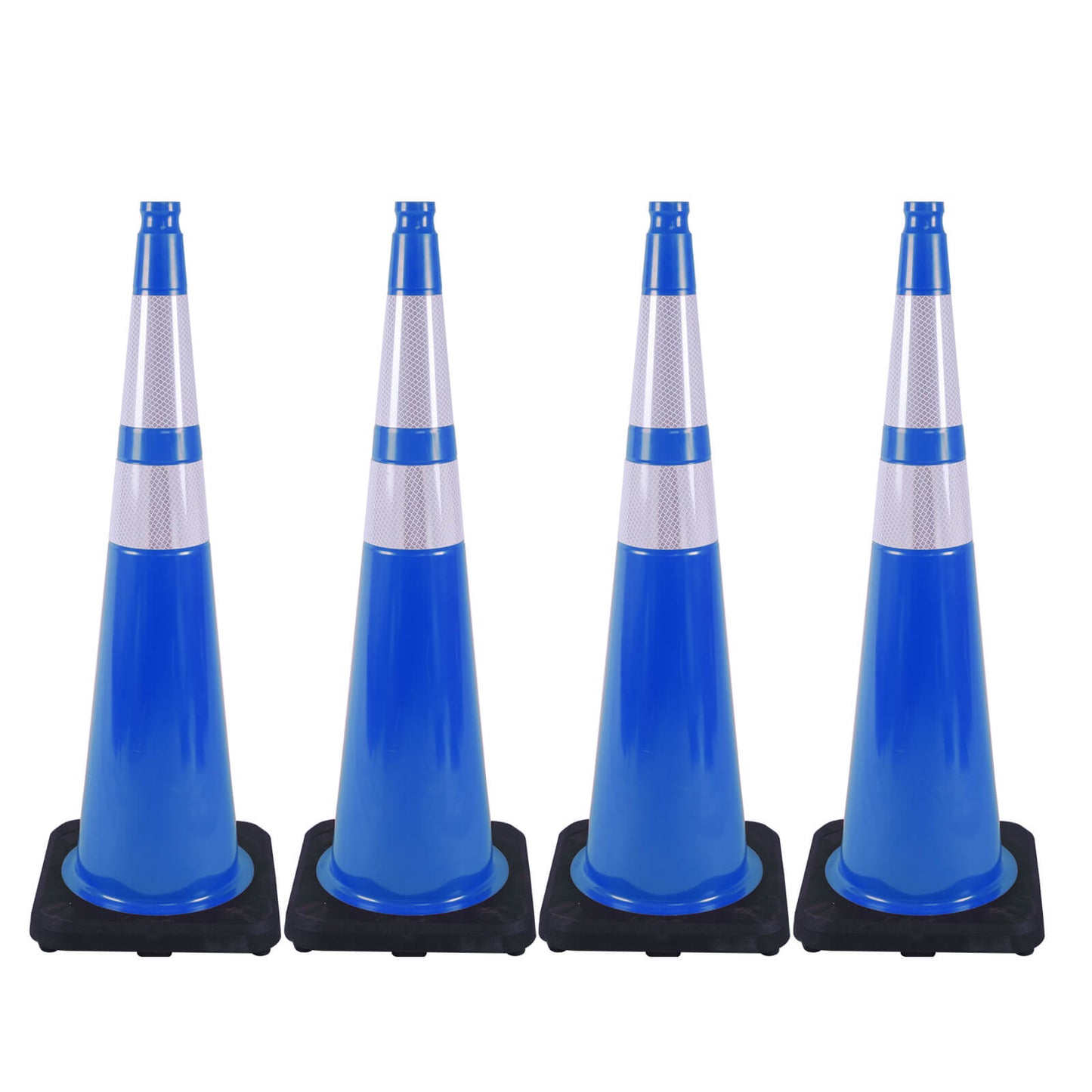 Heavy-Duty PVC Traffic Cones with Reflective Stripe