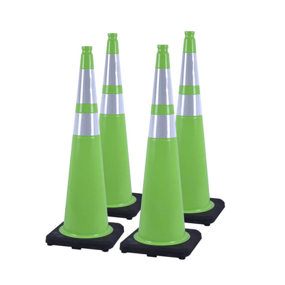Heavy-Duty PVC Traffic Cones with Reflective Stripe