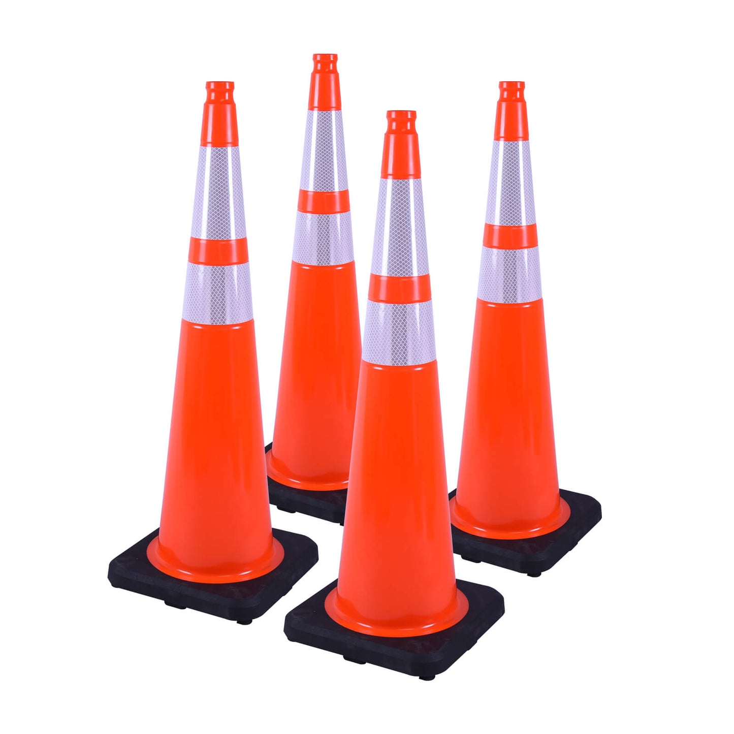Lightweight Black Base Economy Traffic Cones