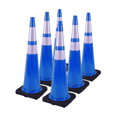 Heavy-Duty PVC Traffic Cones with Reflective Stripe