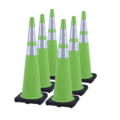Heavy-Duty PVC Traffic Cones with Reflective Stripe